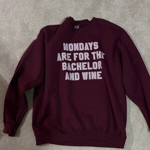 Burgundy Graphic Women’s Bachelor Sweatshirt